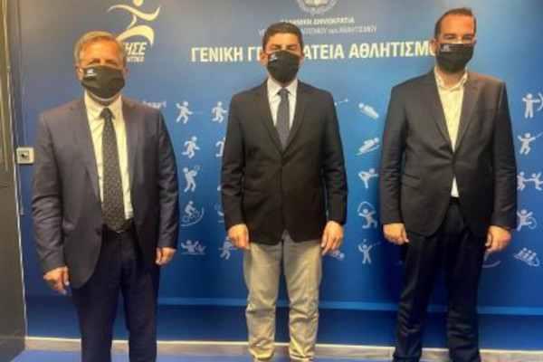 Πρόταση φιλοξενίας στην Αρχαία Ολυμπία του υπό ίδρυση Ινστιτούτου Επιμόρφωσης Αθλητικών Στελεχών κατέθεσαν στον Υφυπουργό Αθλητισμού ο Περιφερειάρχης Δυτικής Ελλάδας και ο Δήμαρχος Αρχαίας Ολυμπίας