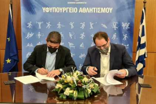 Προγραμματική σύμβαση για το Στάδιο Ανωγείων υπέγραψαν Αυγενάκης και Κεφαλογιάννης