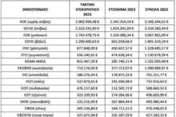Στα 24,6 εκατ. ευρώ η συνολική χρηματοδότηση των 57 Ομοσπονδιών όλων των ερασιτεχνικών αθλημάτων για το 2023, αυξημένη κατά 41,67% την τελευταία διετία